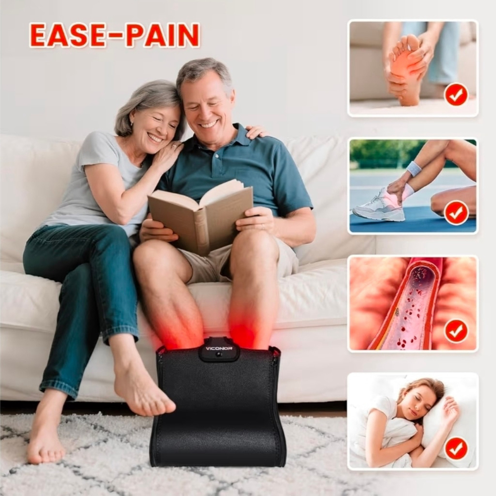 Viconor Red Light Therapy for Feet, Red Light Therapy Shoe Wraps for Feet. - Picture 2 of 10